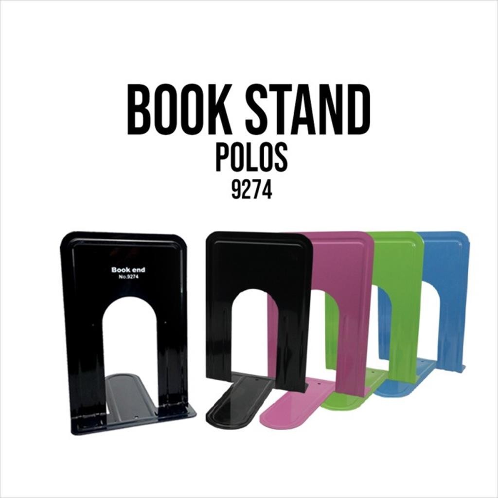 

[MaxMart] Book Stand warna/ 2pc Book End /Sandaran buku SET POLOS/ Penyangga buku