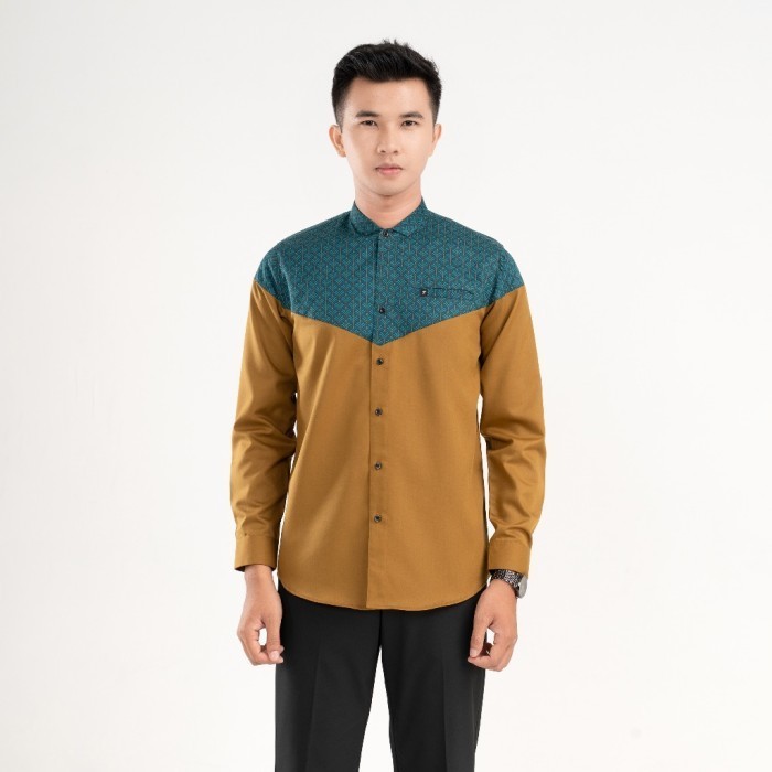 Fadkhera Official Zafran Baju Koko Pria Dewasa - Panjang, S