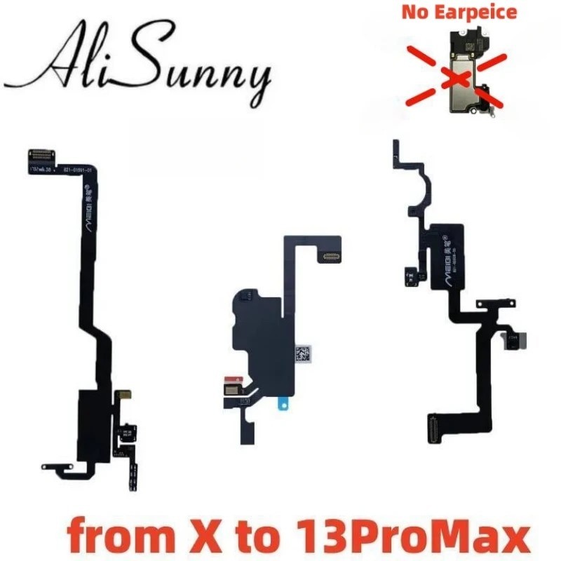 Earpiece Fix Face ID Receiver Sensor Cable for iPhone 11 12 13 Pro Max X XS XR Mic  No Sensor Speake