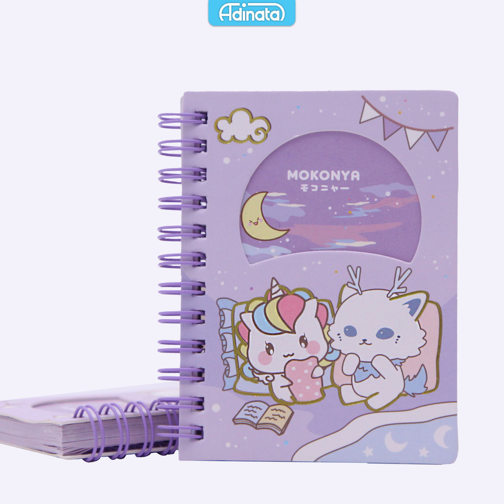 

Mokonya Window Book (Purple) 2450-4687 memo lucu / notes / window cover