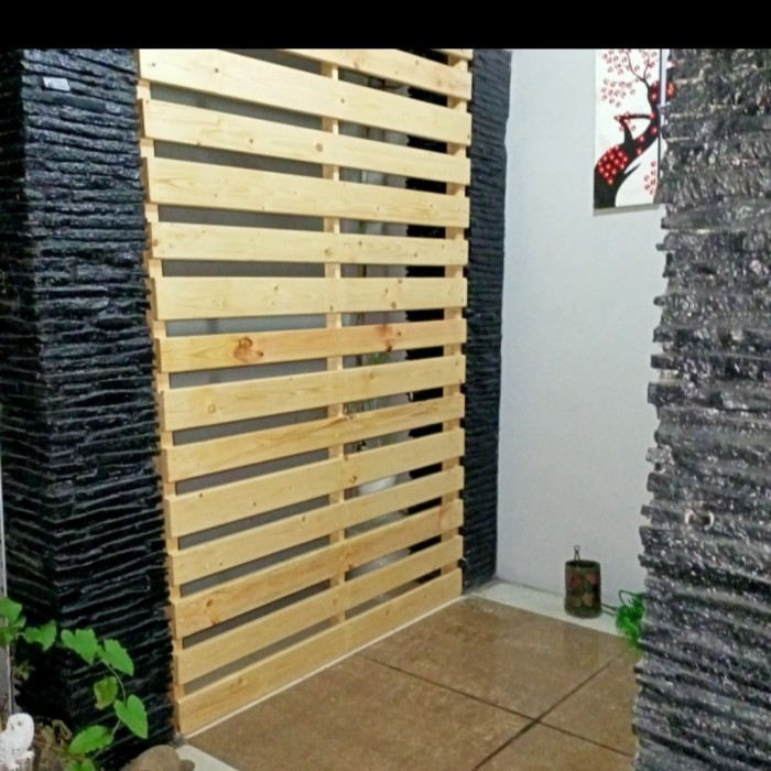 PROMO FLASH SALE sketsel partisi jati belanda sekat ruangan sekat kayu jati belanda