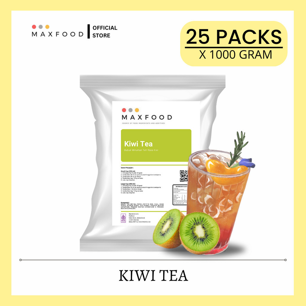 

[25KG] Kiwi Tea Powder Drink / Bubuk Minuman Teh Rasa Kiwi