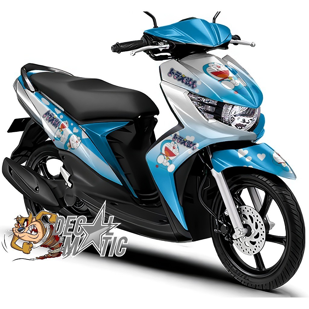 Stiker Motor Mio Soul Full Body Decal Soul GT 115 SOUL GT 125 Full Body  - Doraemon Love