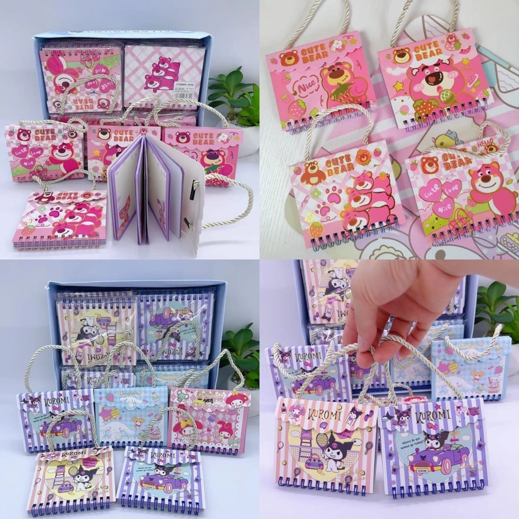 

BUKU DIARY NOTES TAS BERTALI KARAKTER / FANCY DIARY NOTE BOOK ATK STATIONERY SEKOLAH KANTOR STIPPPA GAMBAR GARIS