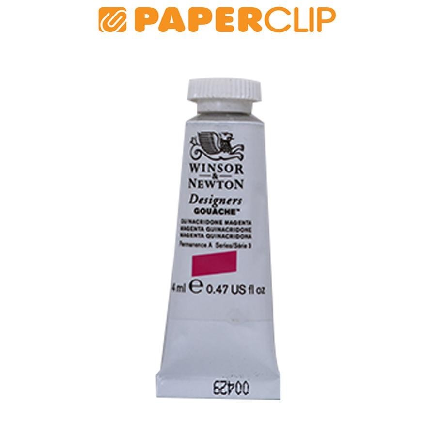 

WATERCOLOR GOUACHE WINSOR & NEWTON S3 14ML 0605550 QUINACRIDONE MAGENTA