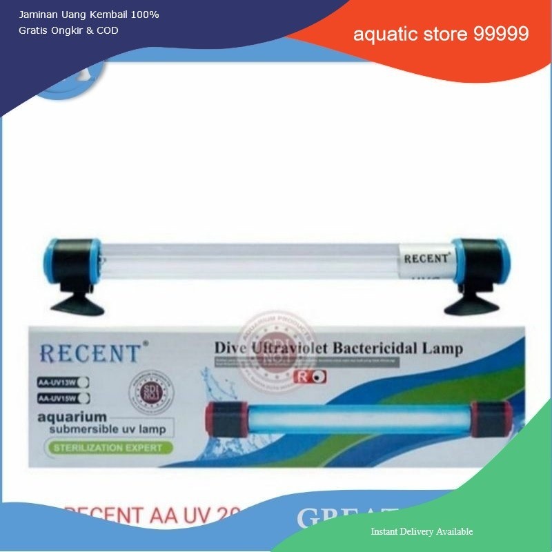 lampu uv 20 WATT recent 20 W aquarium kolam 20 watt