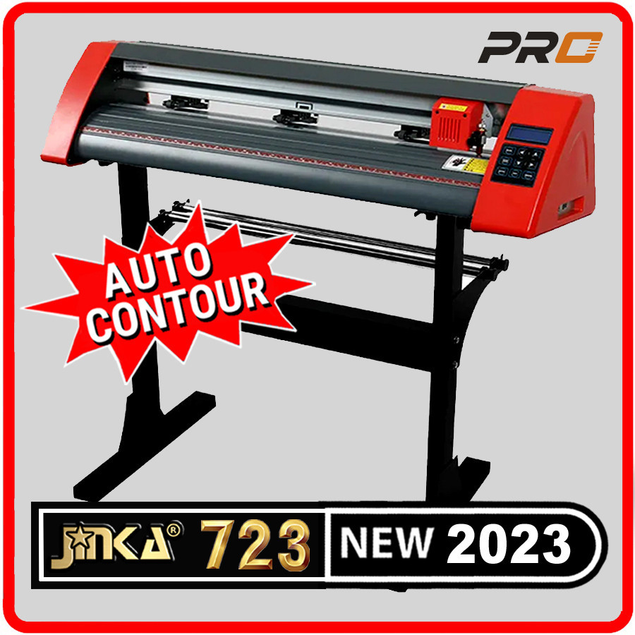 Mesin Cutting Sticker Jinka 723 Auto Contour - NEW Jinka PE PRO Merah - Alat Cuting Stiker Pemotong 