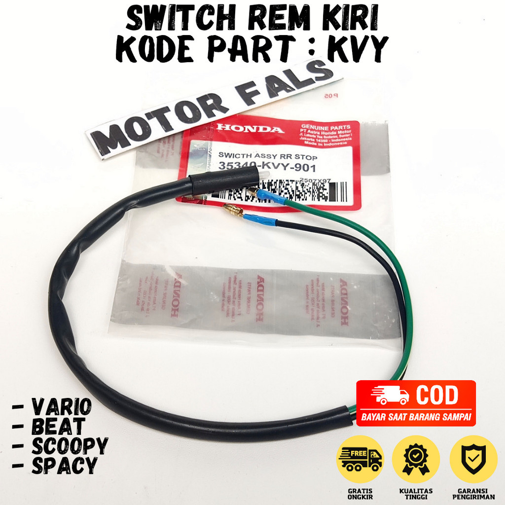 Switch Rem Belakang Beat / Switch Rem Stop Kiri Belakang Beat / Socket Rem Belakang Vario / Swit Rem