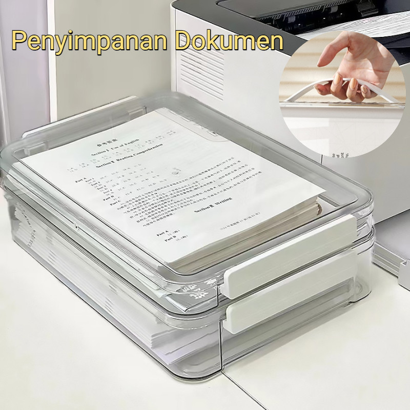 

Kotak Penyimpanan Kertas Kotak Penyimpanan ID Transparent Document Storage Box Tempat Penyimpanan Dokumen Anti Air Debu Ijasah