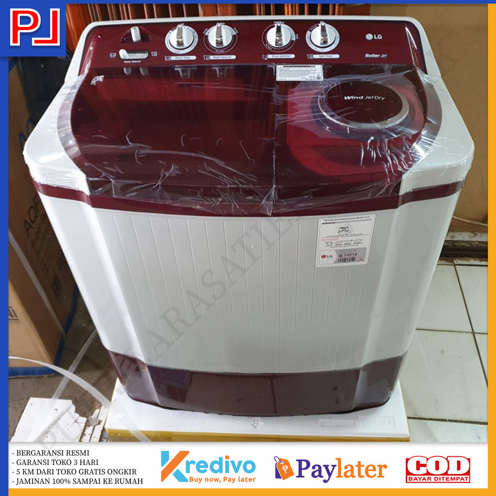 MESIN CUCI LG 2TABUNG 9KG P9050RTB GARANSI RESMI