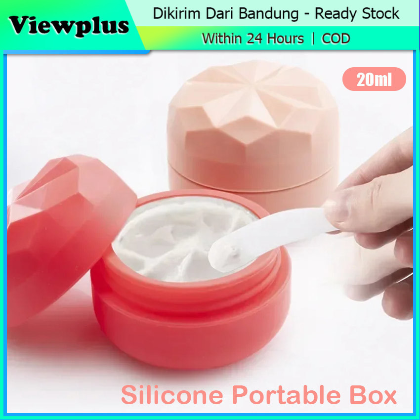 Pot Cream Silikon Kosong Kosmestik 25g | Wadah Kream Krim Crim Wajah