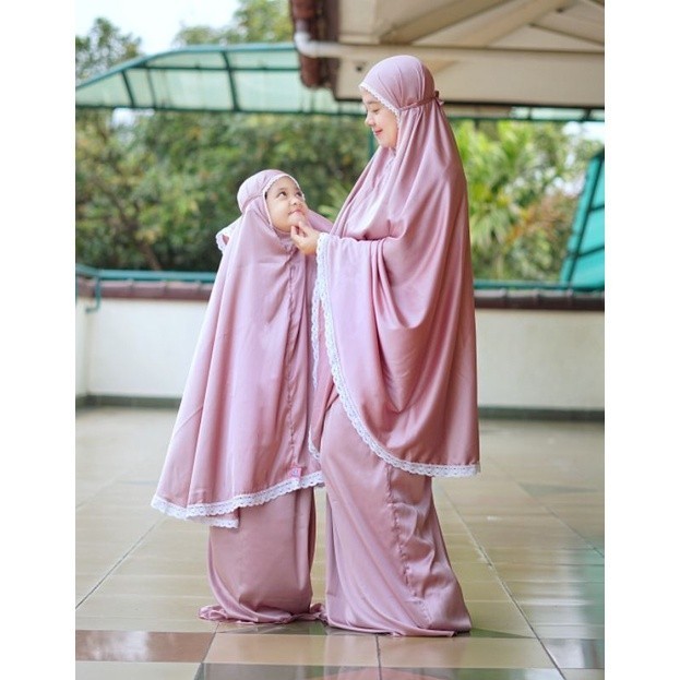 Mukena anak Fadiyah Series hasanah mukena set - Lavender, S