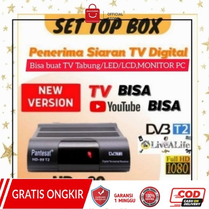 Set Top Box TV digital DVB Receiver Wifi STB Pantesat HD99 HD-99 T2