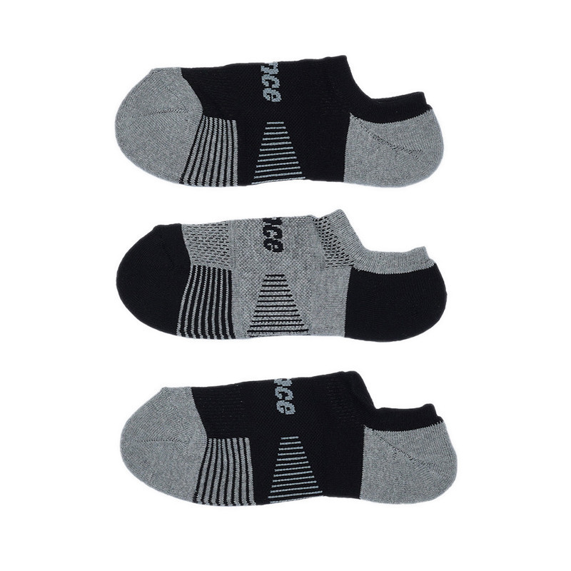 Prince Unisex Low Cut Socks 3 Pairs - Black/Grey/Black