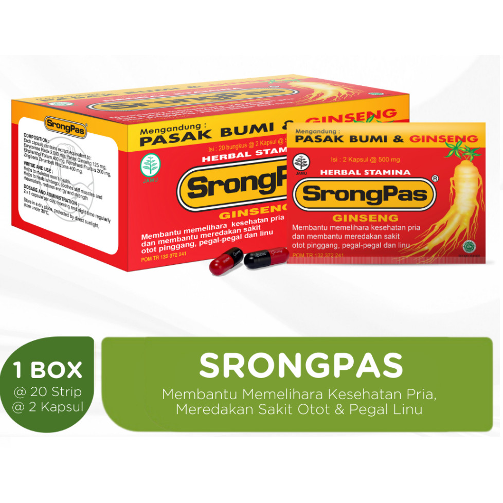 

SrongPas perBox 40Kapsul Herbal Stamina