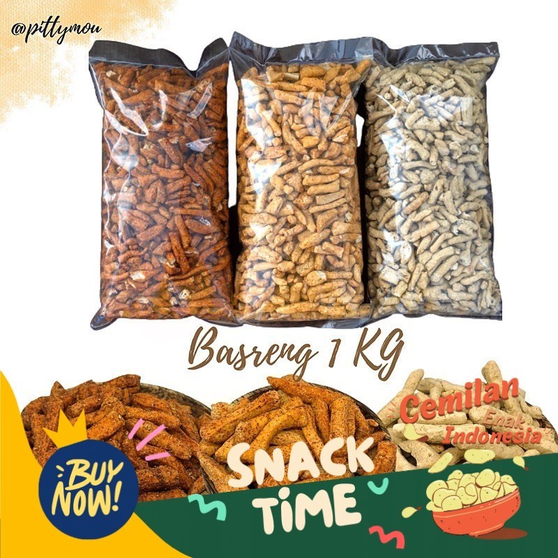 

PROMO HEMAT BASRENG 1KG (Pedas Jeruk, EXTRA PEDAS, PEDAS BIASA, ORIGINAL)