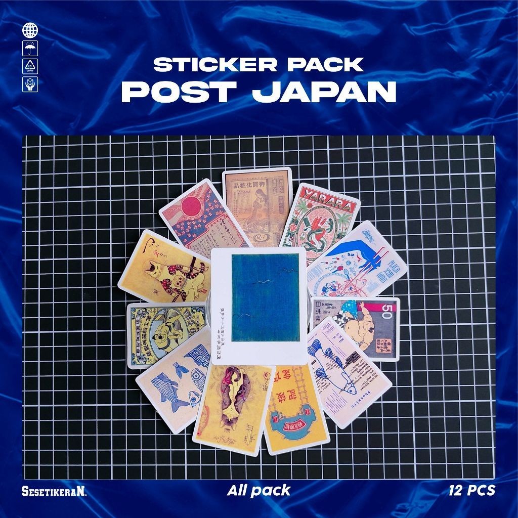 

COD✨ Sesetikeran Stiker Pack Poster Tokyo City Jepang Colorfull Keren Untuk Koper Laptop Skateboard