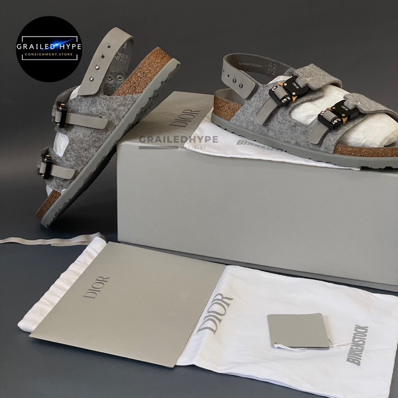 Dior by Birkenstock Milano Sandal Grey (100% Original)