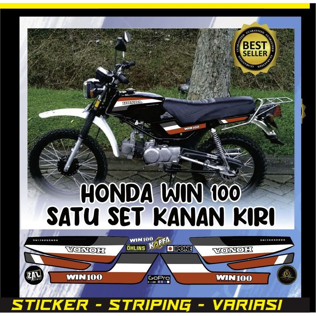 STIKER TERLARIS Striping Variasi Stiker List Motor Honda Win Sticker Custom Variasi Liat Style STIKE