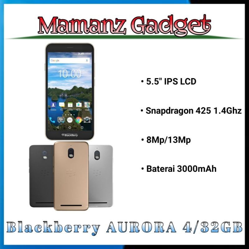 Blackberry Aurora Ram 4/32Gb mulus