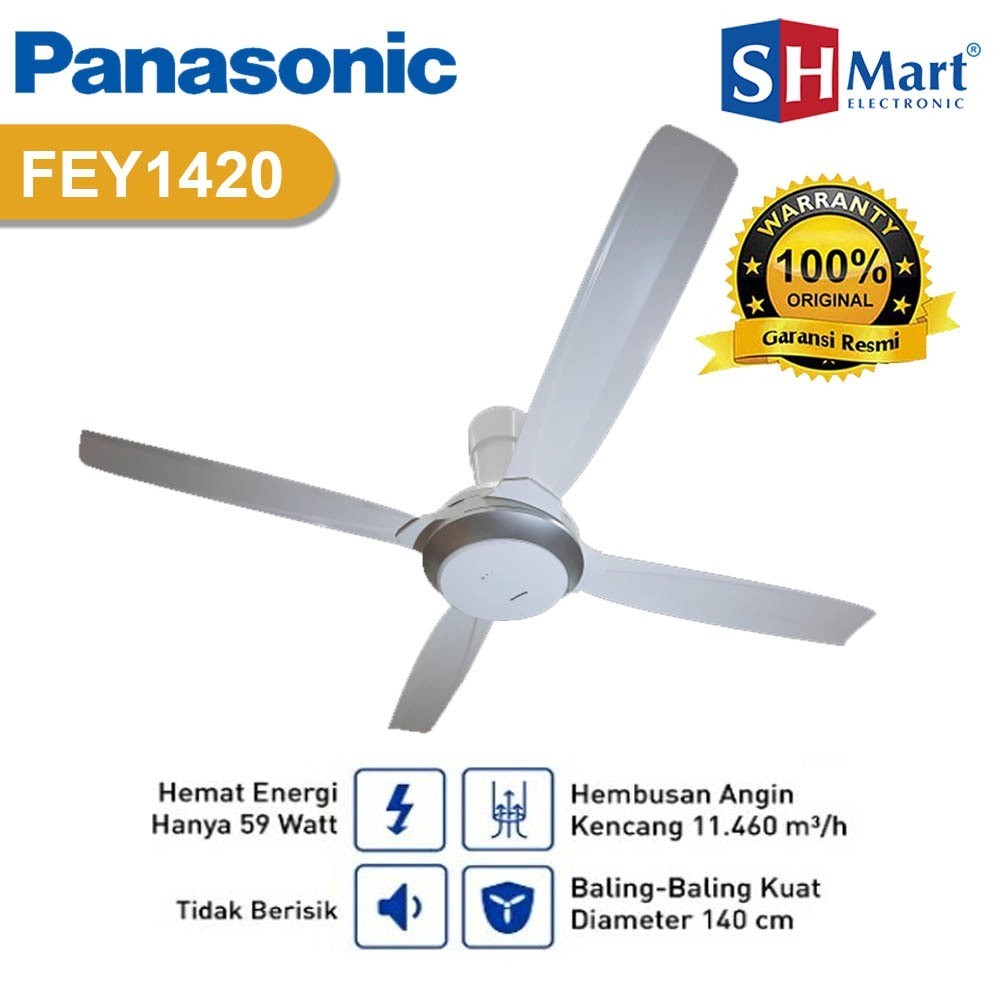spesial proomo 1 hariCEILING FAN PANASONIC 56 INCH FEY1420 / FEY-1420 KIPAS ANGIN GANTUNG GARANSI RE