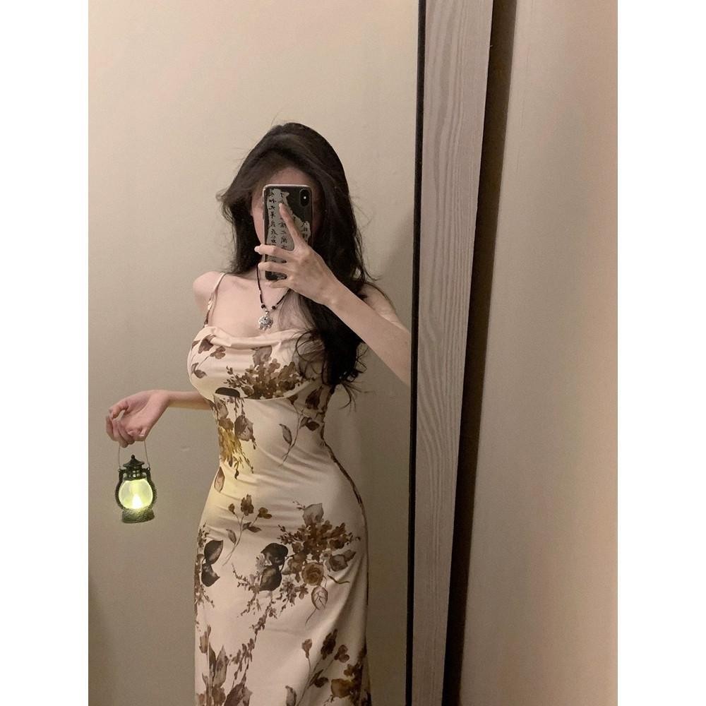 1318 Baju Dress Kondangan Sexy Wanita Midi Dress Bunga Bunga Press Body Korean Style Flowy Dress Pan