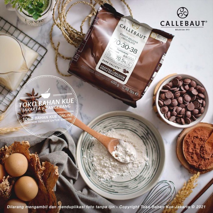 

Callebaut NOIR 70,5 400gr Couverture Chocolate 70 Cokelat 7030