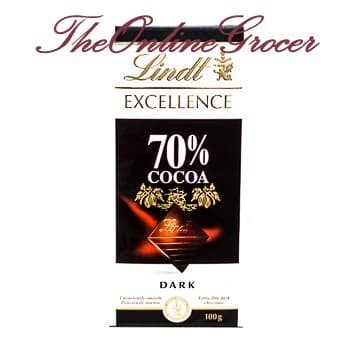

Lindt Excellence Dark Chocolate or Dark Cacao 70 90 or 99 - Cacao 70