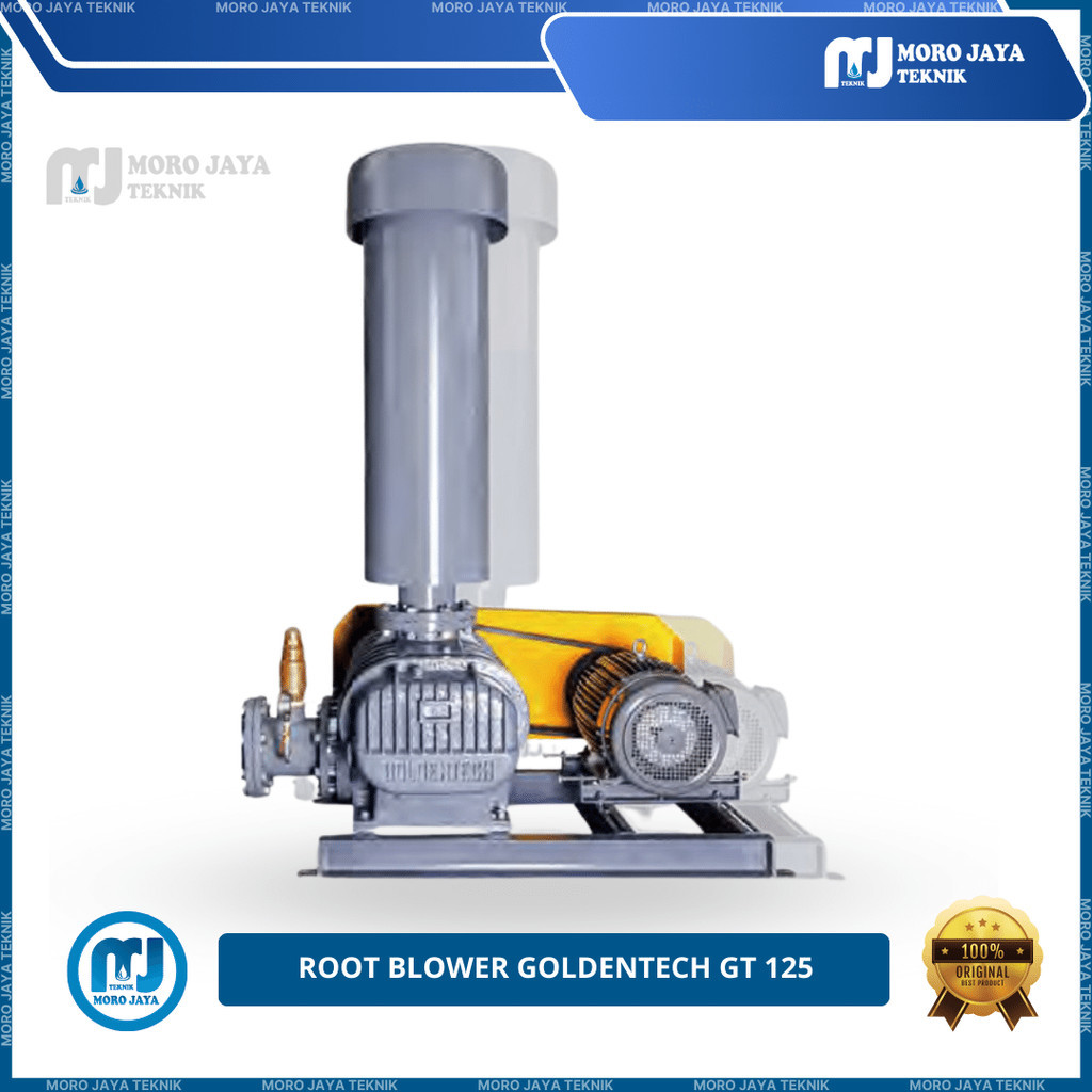Root Blower Goldentech GT 125 30Hp Aerasi Tambak Nila Ipal Longtech