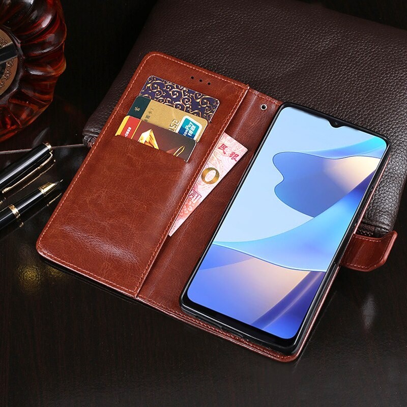 EllaStuff Bisa COD Case Oppo A16 Case FLIP COVER LEATHER CASE SARUNG BUKU Case Casing Hp Oppo A16