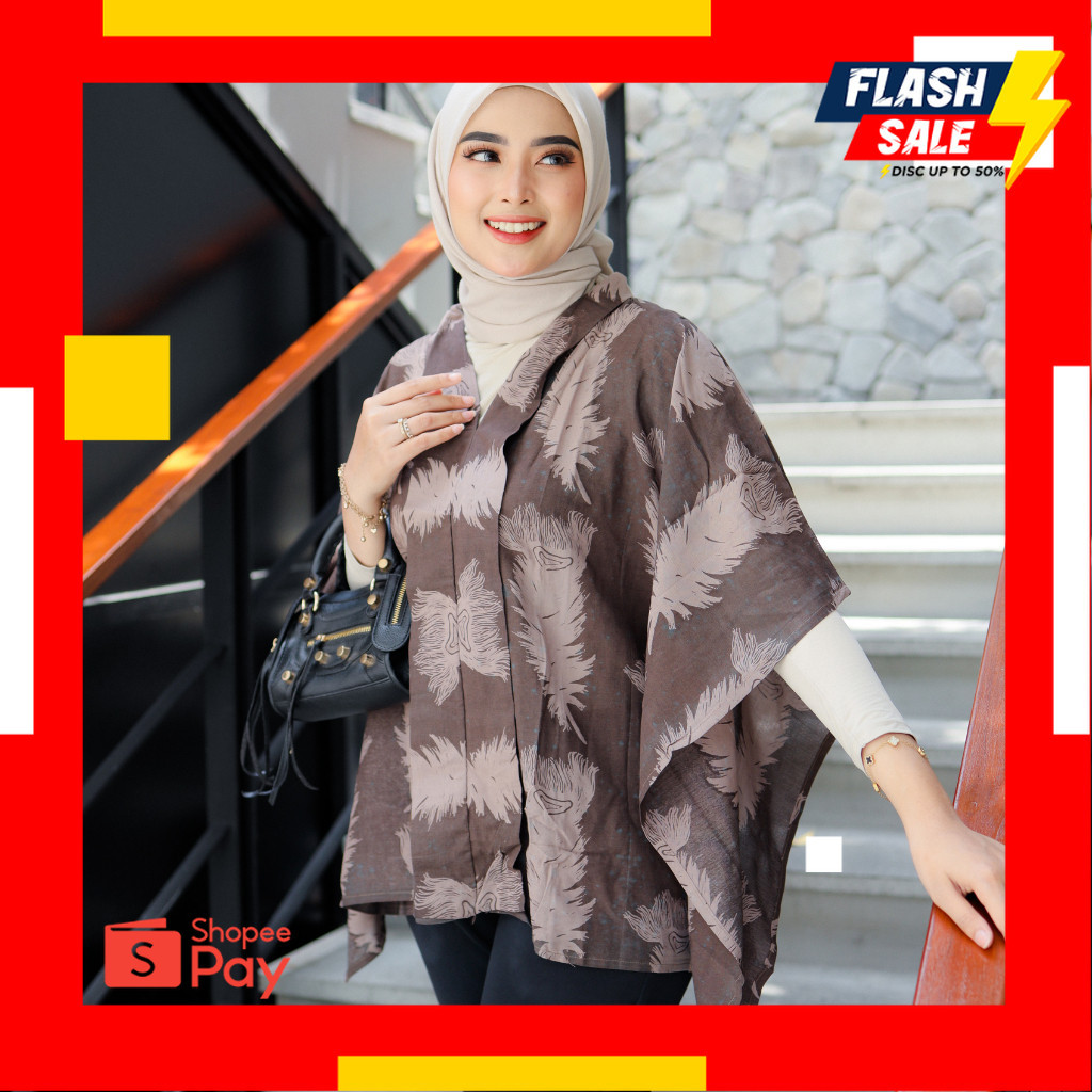 LEBARAN SALE 4.4 |  PRABUMAS ATASAN BATIK BLOUSE KARTINI  BAHAN PARIS YIWU