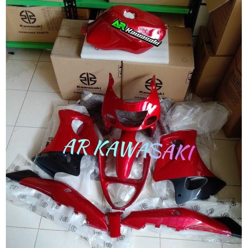 cover body full set Kawasaki ninja Rr old merah G2 original