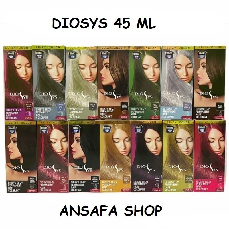 DIOSYS Hair Color / Semir / Pewarna Rambut  Permanent Dyosis / Diosis 45 ML