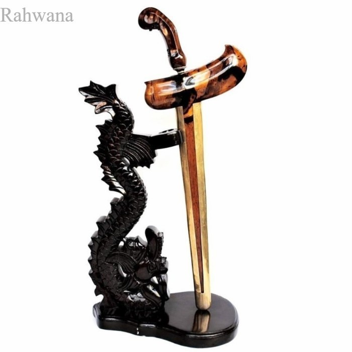 

Jagrak Stand Keris Ukiran Naga Plitur Hitam antik