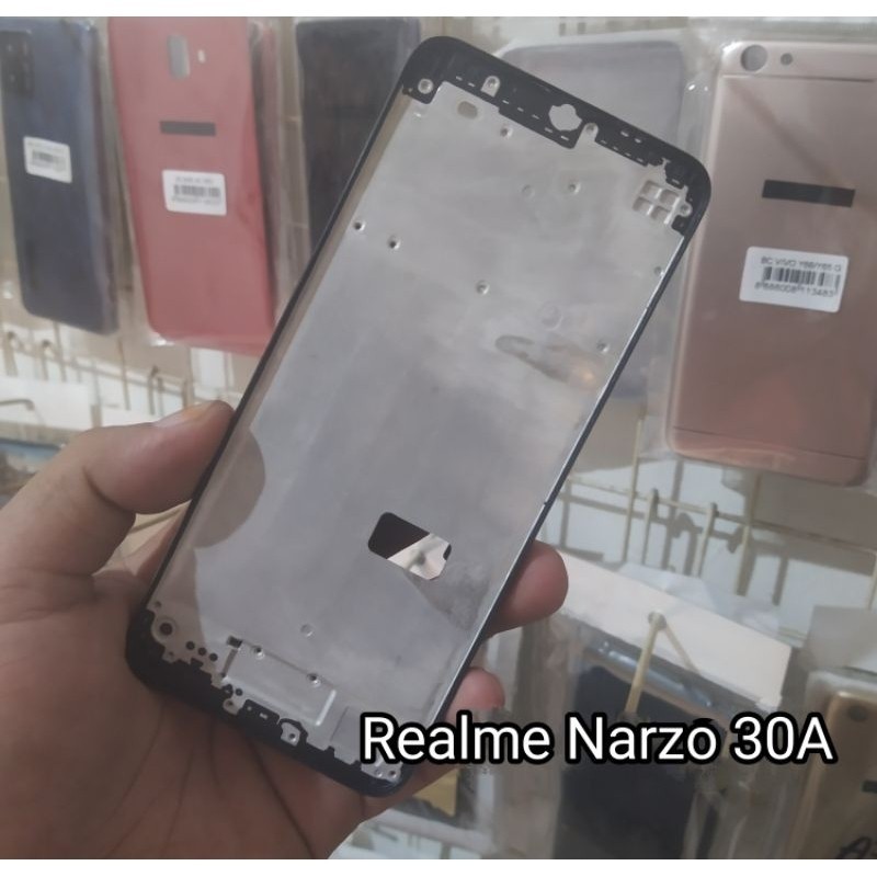 Frame tulang tengah Realme Narzo 30A Midle Frame tulang Lcd tatakan mesin