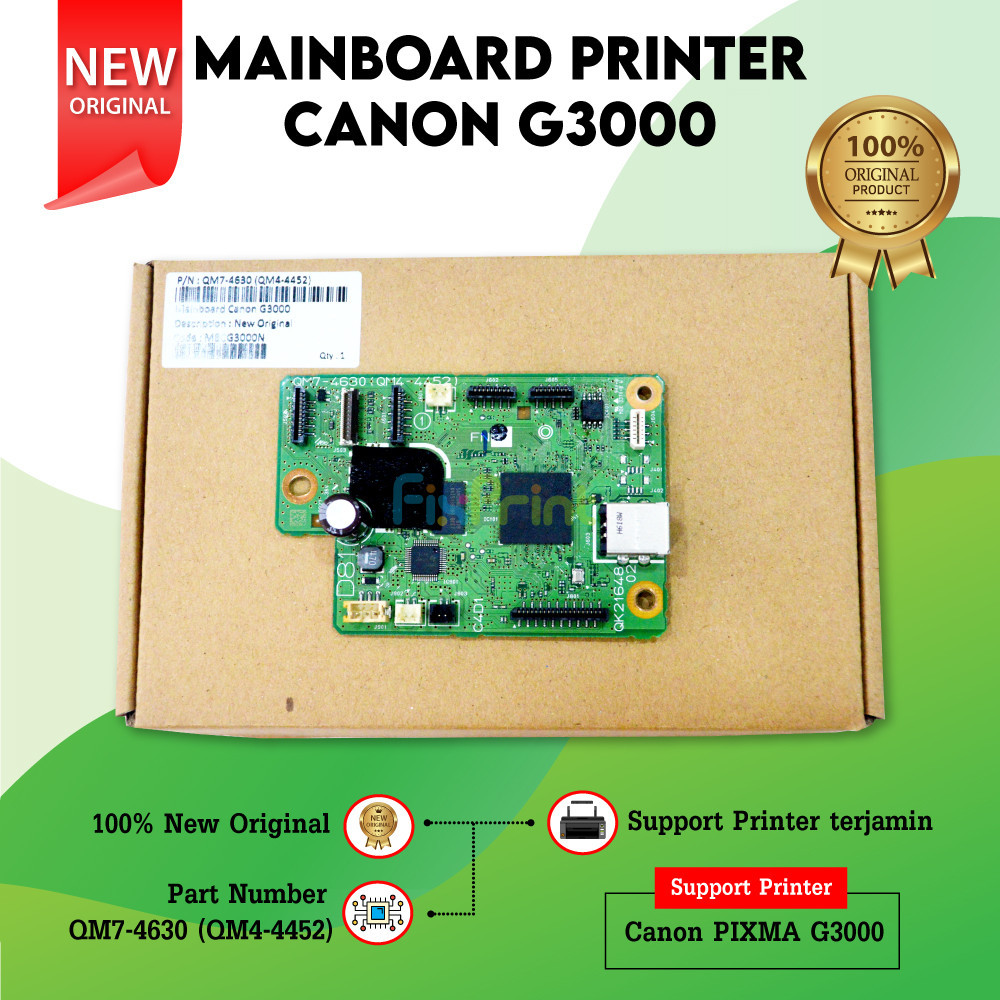 Mainboard Printer Canon G3000 Motherboard Canon G3000 Logic Board Canon Pixma G3000 Original