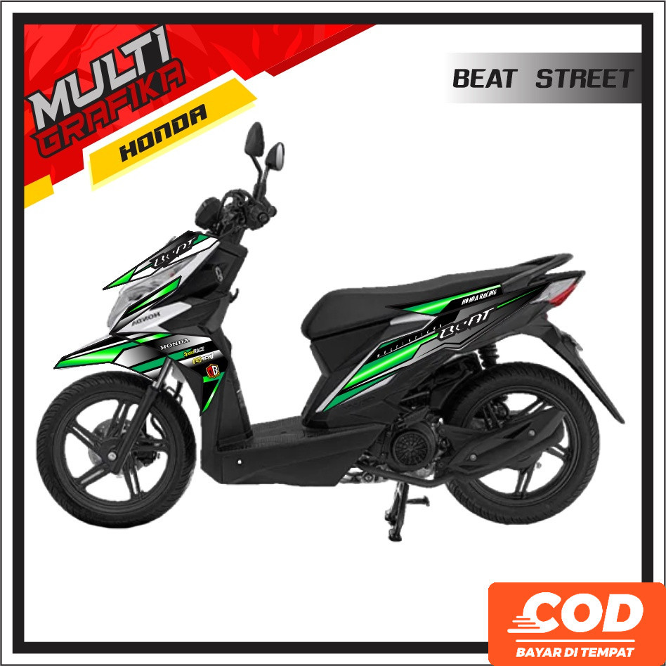 Striping Stiker Decal Aksesoris MOTOR Honda BEAT STREET STRET ESP Variasi 2016 2017 2018 2019