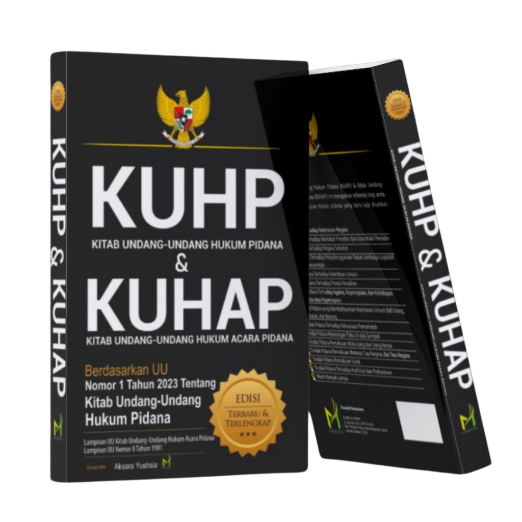 BUKU KUHP DAN KUHAP+EDISI TERBARU DAN TERLENGKAP (2023