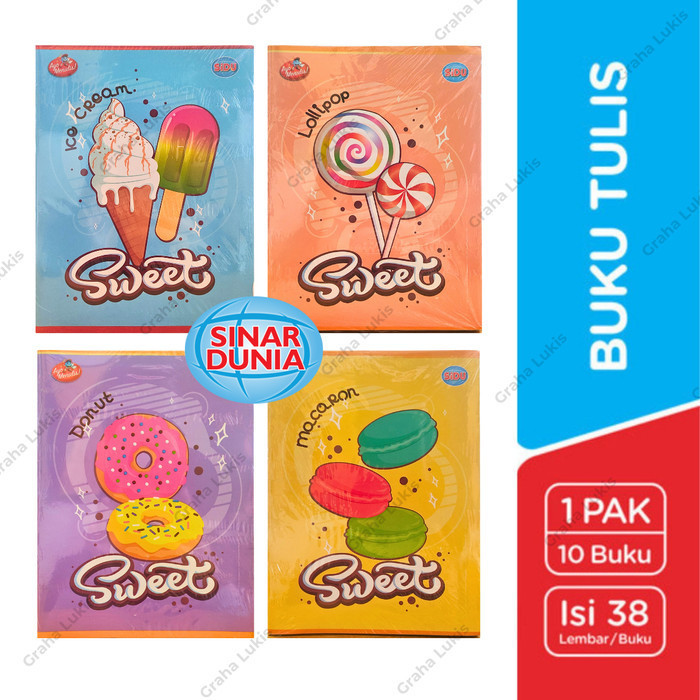 

Sidu buku tulis 38 Lembar 10pcs/pack