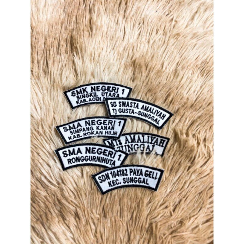 

Bordir Bet Nama // Name Tag Lanyard // Nama di Dada// Papan Nama Custom Bordir Request bordir bordir