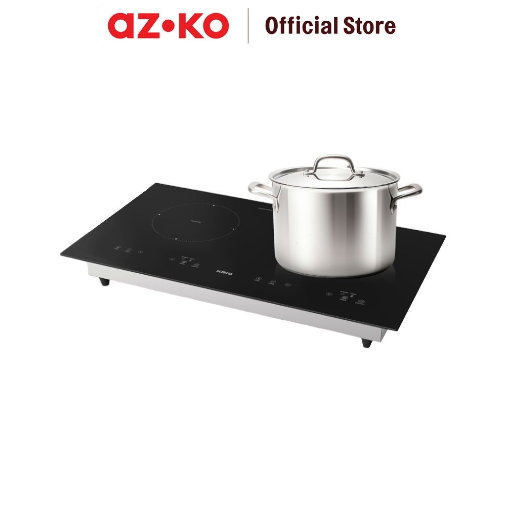 AZKO Kris Kompor Listrik 2 Tungku 3500 watt - Hitam Electric Stove Kompor Elektrik 2 Tungku Perlengk