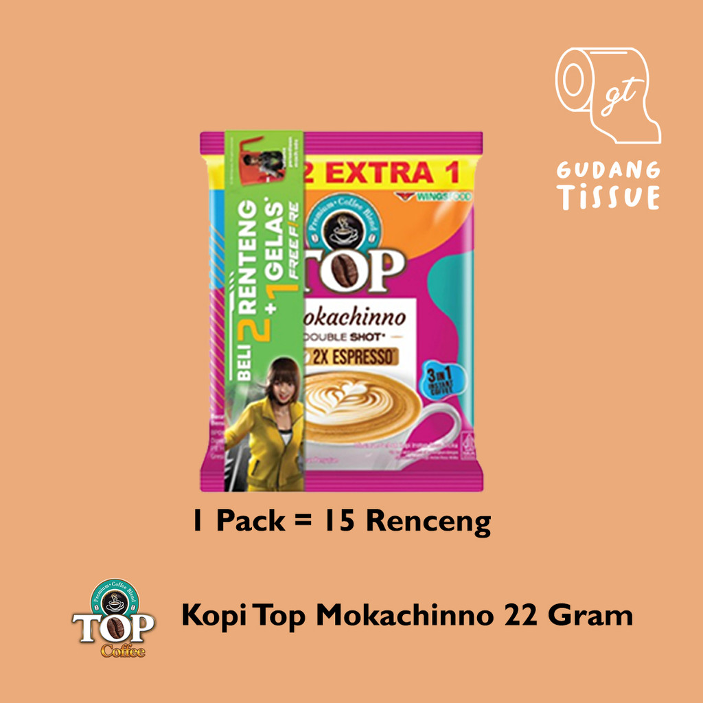 

Kopi Top Mokachinno 22 Gram - 1 Renceng / 15 Sachet