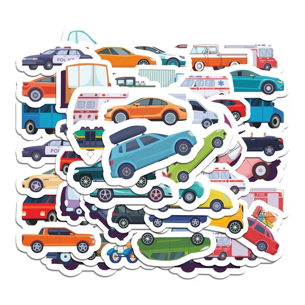 

COD 50 Pcs Stiker Mobil Kartun Lucu Anti Air Untuk Dekorasi Notebook Sepeda Skateboard Handphone