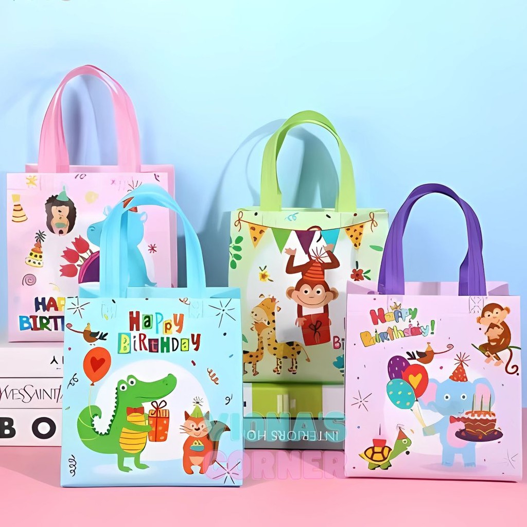 

RB [ 12PCS ] Goodie Bag Ulang Tahun Anak Premium Tas Hampers Godie Goody Bingkisan Lebaran Idul