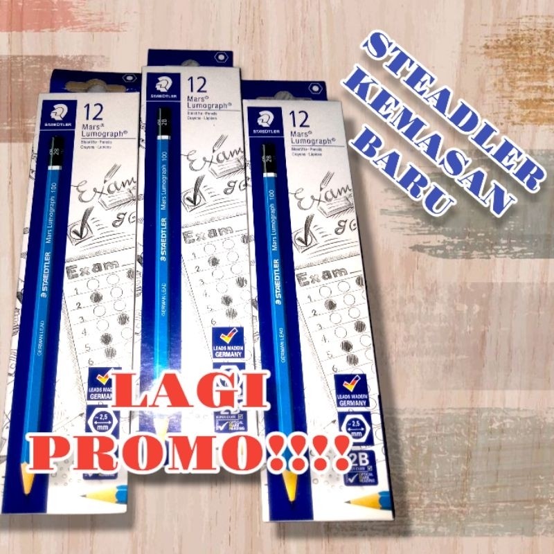 

PENSIL 2B STEADLER PER 1 PAK ISI 12