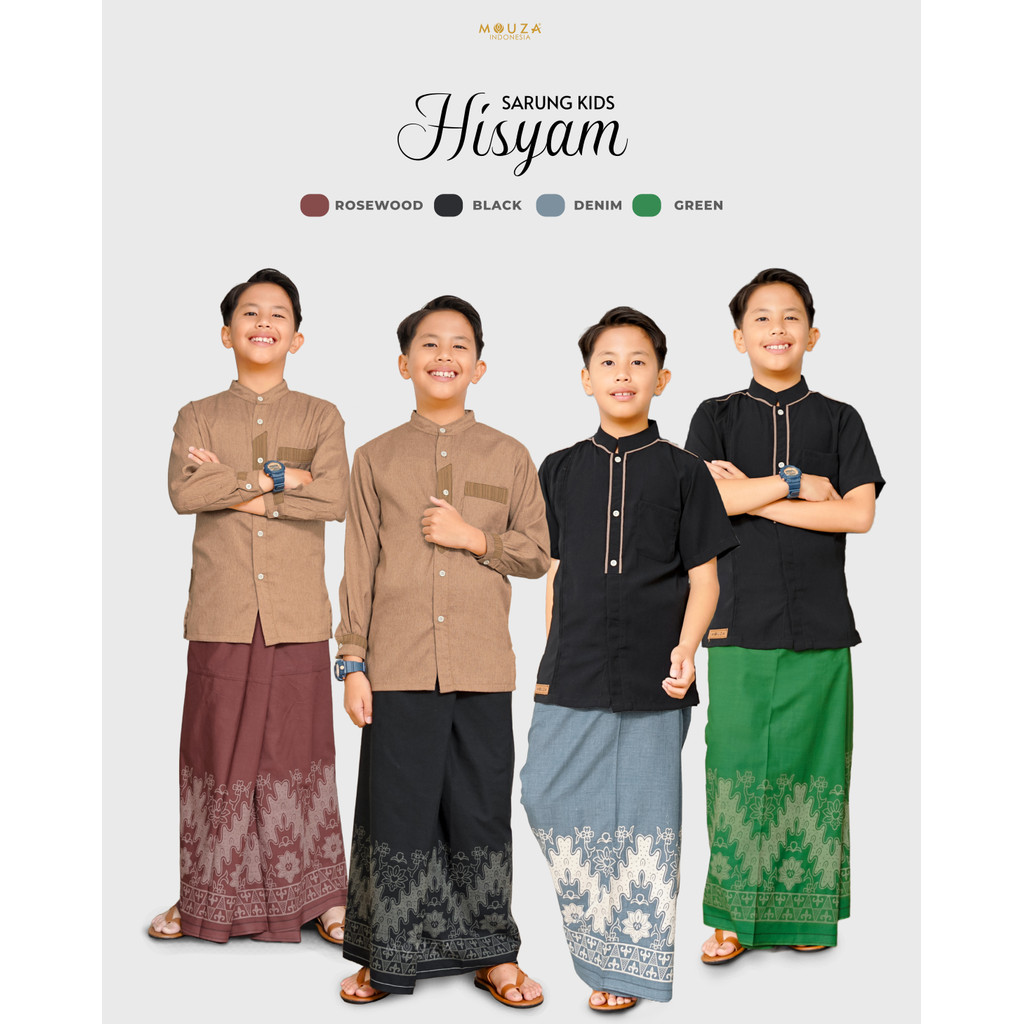 Sarung Premium Anak Bahan Rayon Hisyam Kids By Mouza