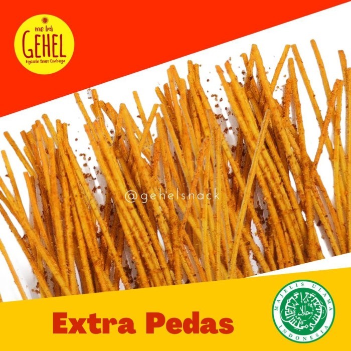 

Mie Lidi Gehel Snack Kekinian Cemilan Pedas Aneka Rasa - Pedas Extra