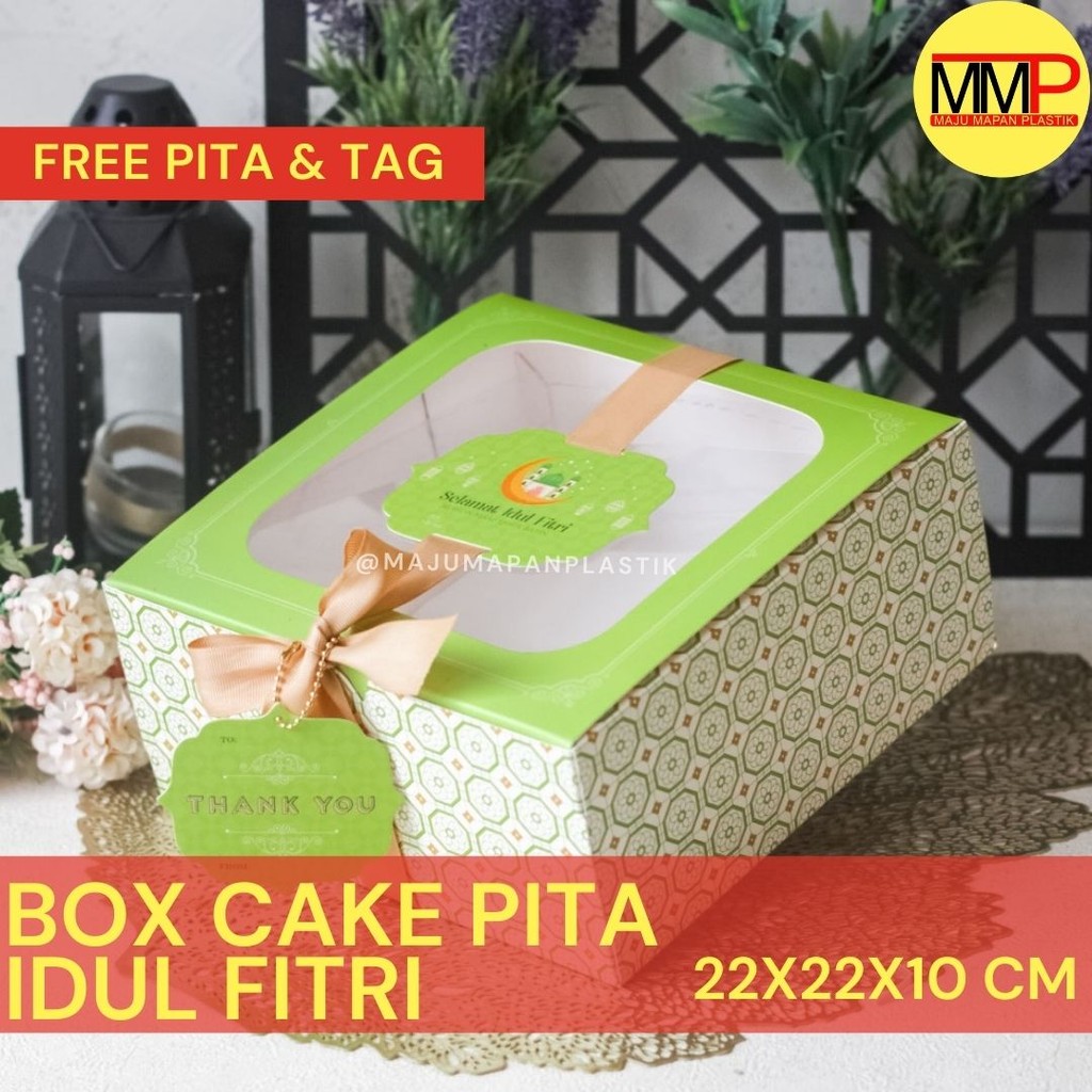 

BOX CAKE PITA KUE HAMPERS IDUL FITRI LEBARAN DUS DOS 22X22X10