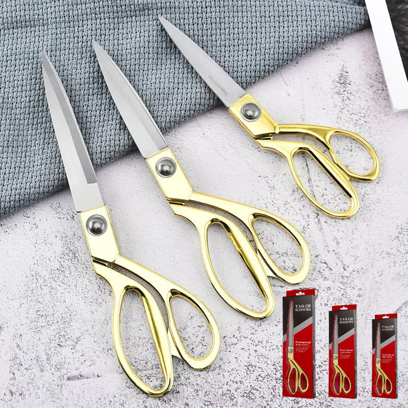 

Gunting Bahan Kain/Gunting Kain Jahit Baja Galvanis Tajam Profesional/Textile Scissors Tailor Scissors- 8,5/9,5/10,5 Inci