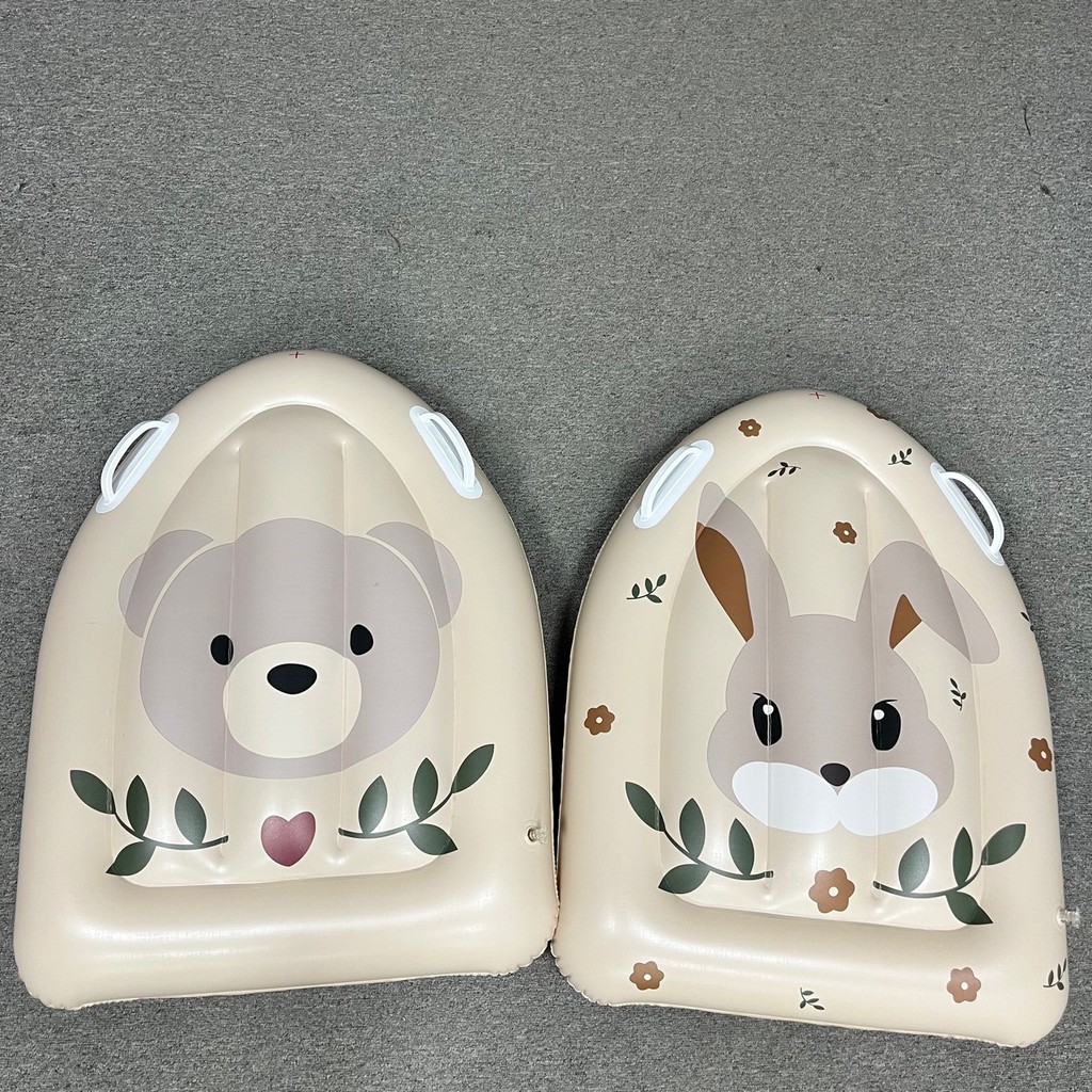 

Kids Floats Inflatable Bed Water Mounted PVC Bear Bunny Head Children Floating On Water Surfboard